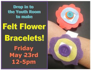 Felt Flower Bracelet